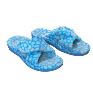 VIONIC Indulge Relax Plush Slip-On Slippers  - Size 10